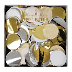 Confettis or et argent en...
