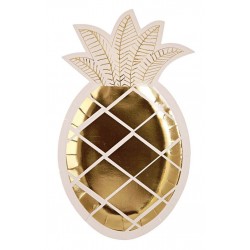 8 assiettes Ananas