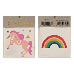 Tatouages Licorne et Arc-en-ciel - Meri Meri