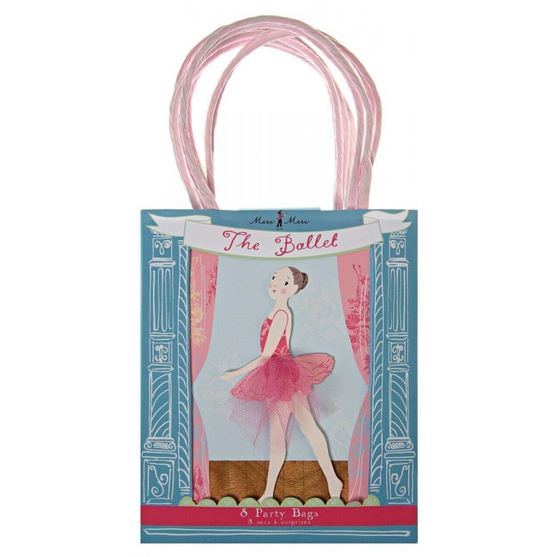 8 sacs cadeaux danseuse étoile - Meri Meri