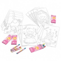 Lot de 20 Kits coloriage Princesse
