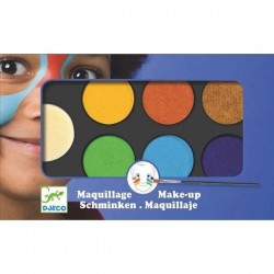 maquillage Djeco palette et 6 couleurs nature