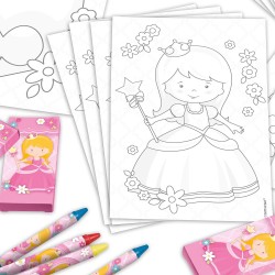 Kit de coloriage Princesse 20 pièces