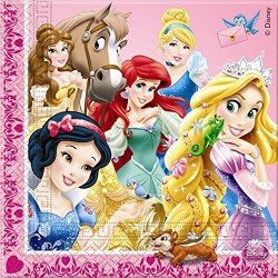 20 Serviettes en papier Princesse Disney