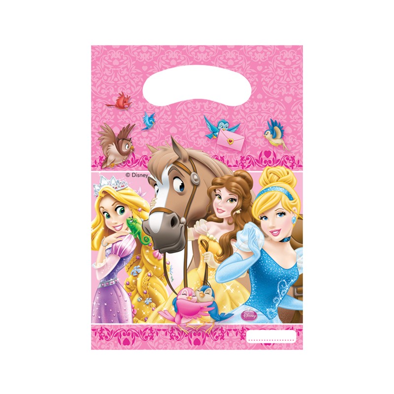 6 pochettes cadeaux Princesses Disney