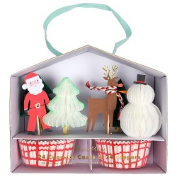 Kit 24 cupcakes Noel et 24 pics