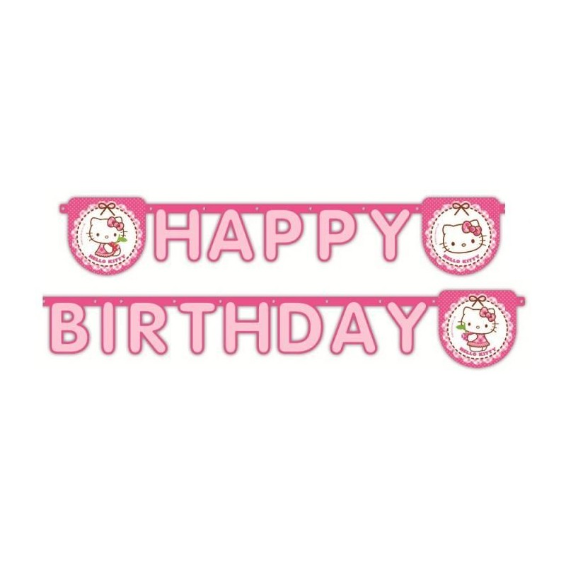 Guirlande Happy Birthday Hello Kitty