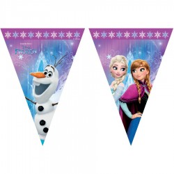 Guirlande fanions Reine des neiges - 2,3 m