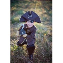 Déguisement Pirate 5-6 ans avec crochet et cache-oeil, Great Pretenders