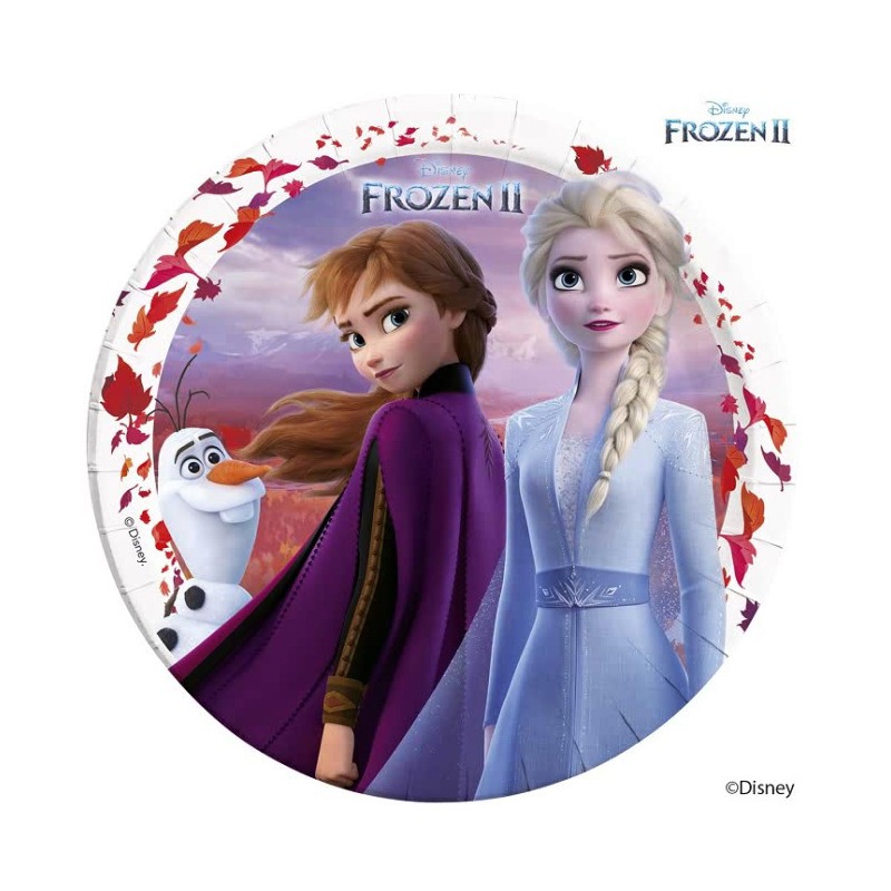 8 assiettes Reine des Neiges 2
