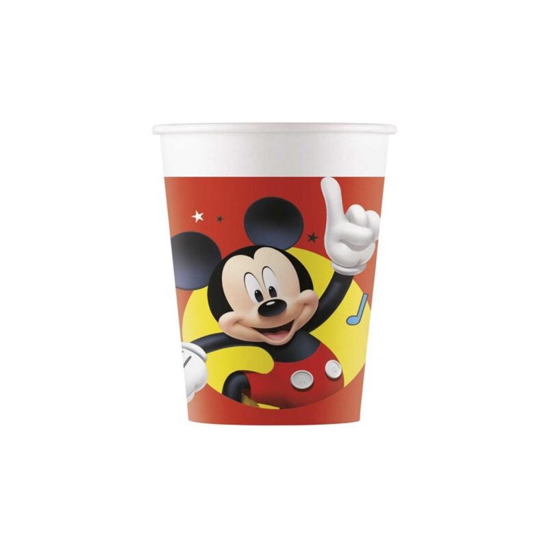 8 Gobelets en carton Mickey