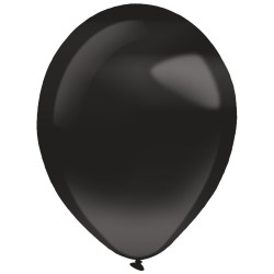 10 ballons de baudruche noirs