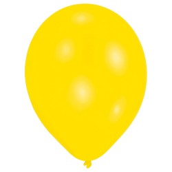 10 ballons de baudruche jaunes 30 cm