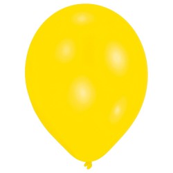10 ballons de baudruche jaunes