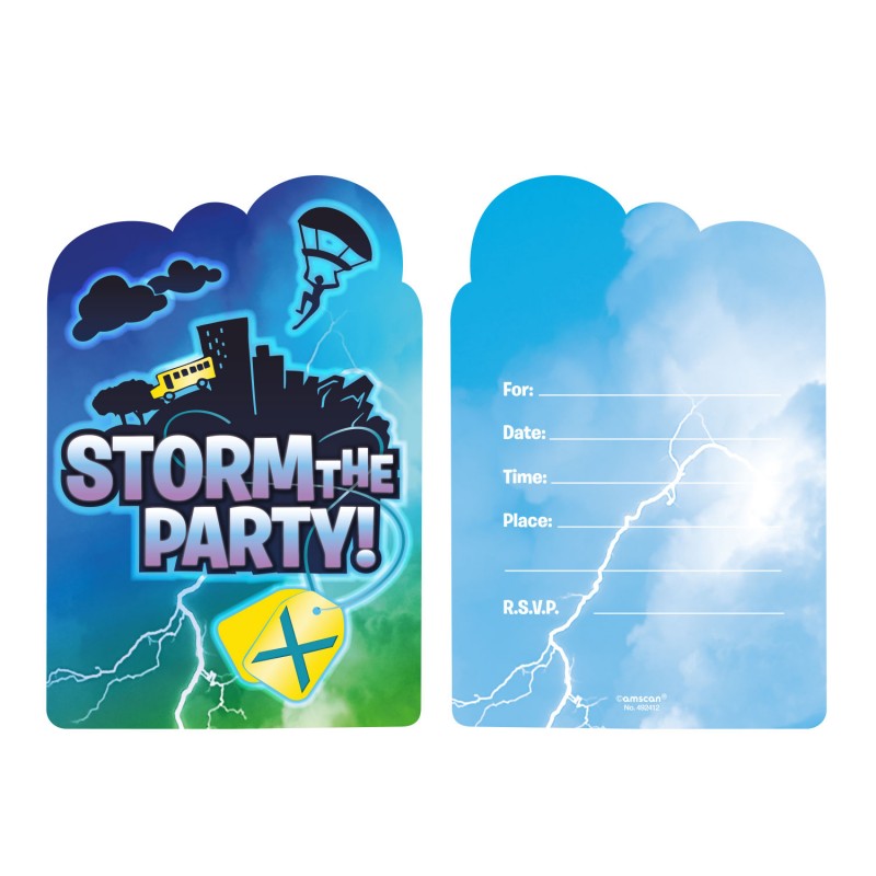 Carte Invitation Anniversaire Fortnite Battle Royale Carte Invitation Anniversaire Fortnite Battle Royale