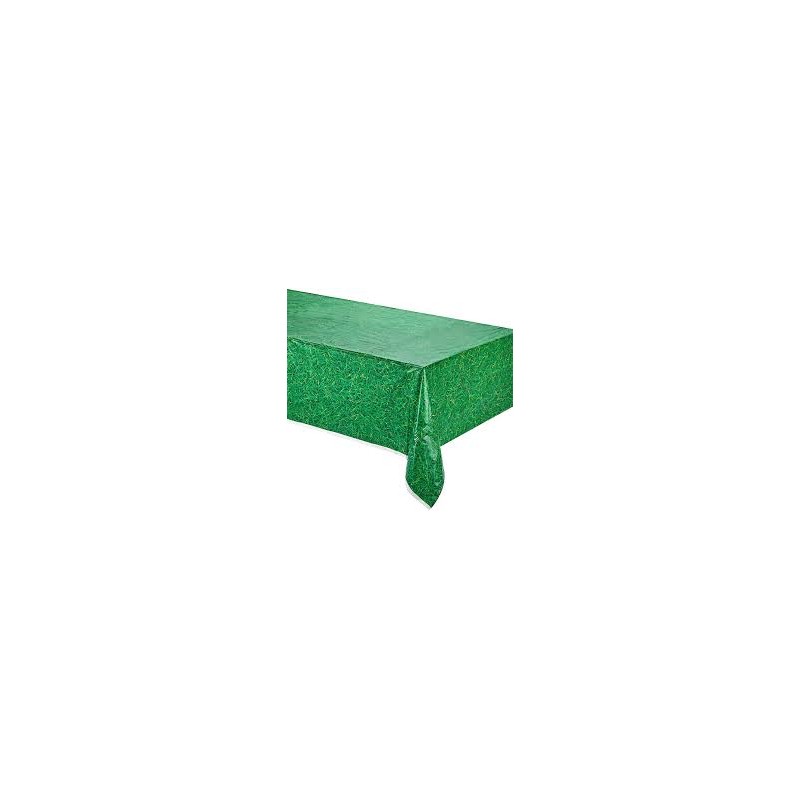 Nappe verte en plastique effet herbe