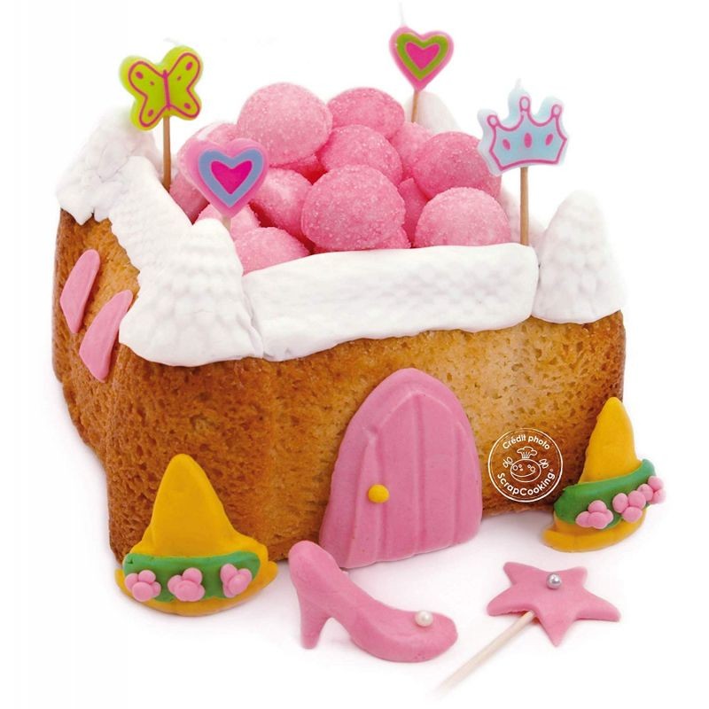 Moule a gateau en silicone 2 chateaux de Scrapcooking