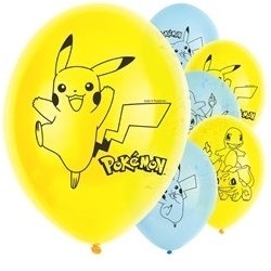 6 ballons latex Pokémon™ 30 cm