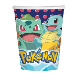 8 gobelets en carton Pokemon