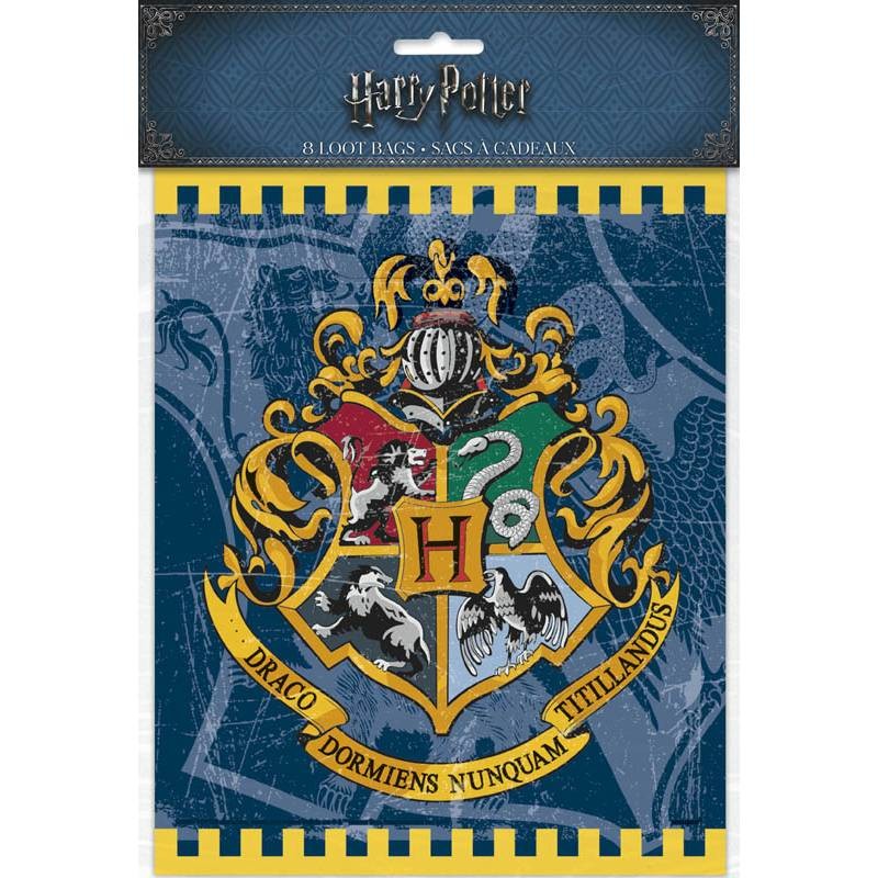 8 sacs cadeaux en plastique Harry Potter ™