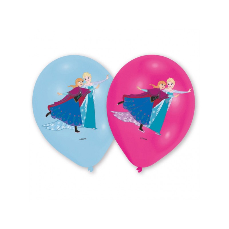 6 Ballons de baudruche Reine des Neiges