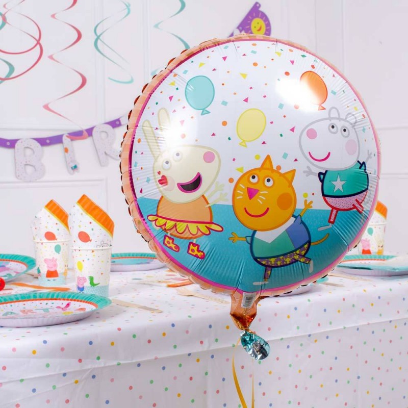 ballon aluminium peppa pig , décoration anniversaire