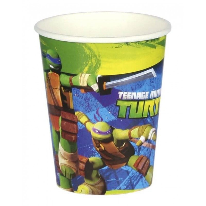 8 Gobelets carton Tortue Ninja