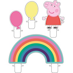 4 Bougies d'anniversaire Peppa Pig