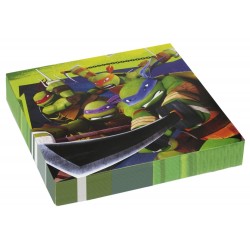 20 Serviettes en papier Tortue Ninja