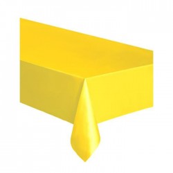 Nappe jaune en plastique 274 x 137 cm