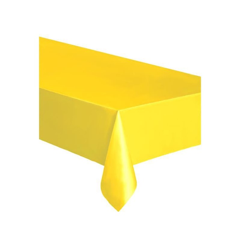 Nappe jaune en plastique 274 x 137 cm