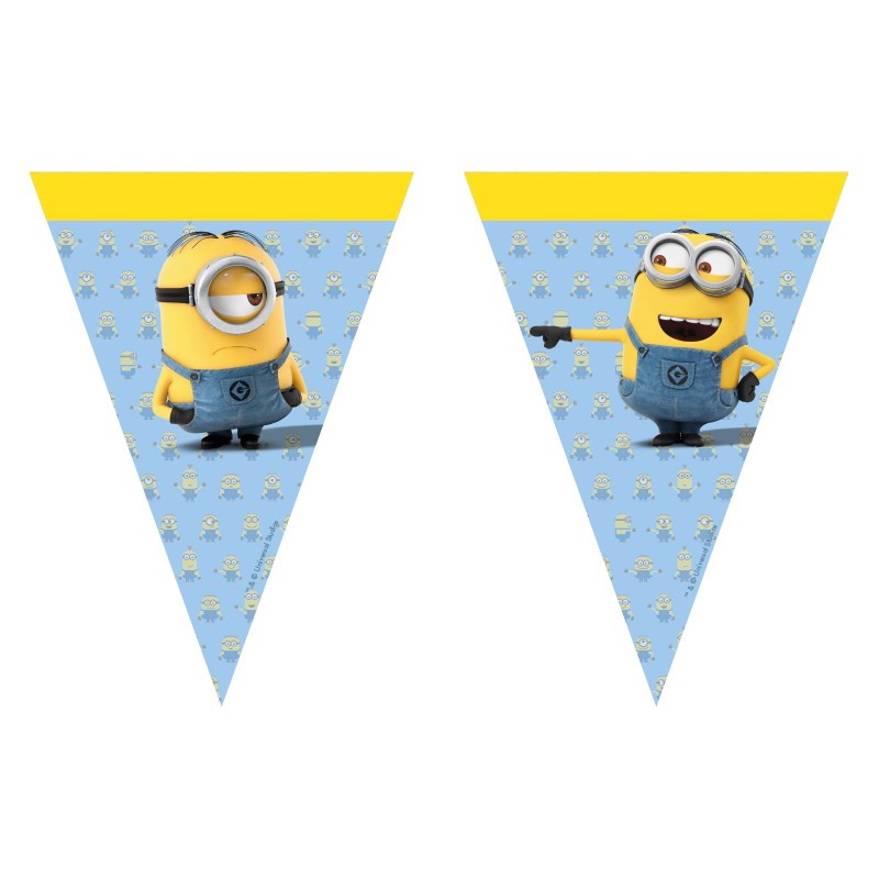 guirlande fanions Minions 2,3 m