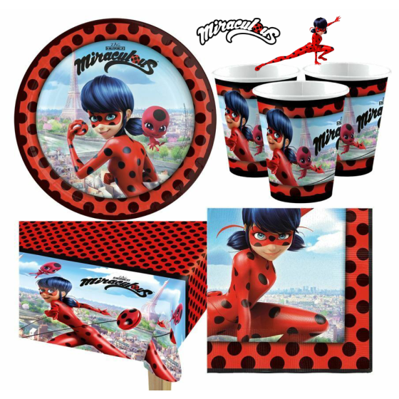 Kit Anniversaire 8 personnes Miraculous