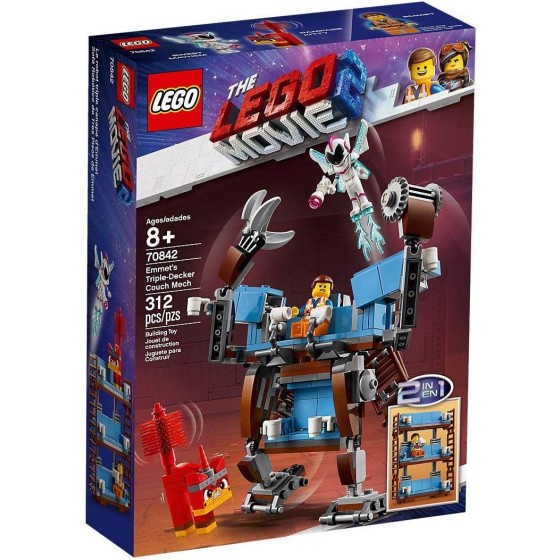 LEGO Movie - Le canapé à trois étages d'Emmet, Jeu Aventure Enfant 8 Ans et Plus, 312 Pièces - 70842