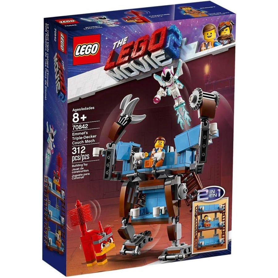 LEGO Movie - Le canapé à trois étages d'Emmet, Jeu Aventure Enfant 8 Ans et Plus, 312 Pièces - 70842