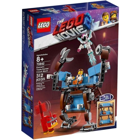 LEGO Movie - Le canapé à trois étages d'Emmet, Jeu Aventure Enfant 8 Ans et  Plus, 312 Pièces - 70842