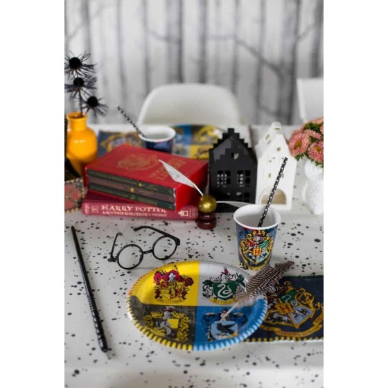 8 assiettes à dessert en carton Harry Potter - 18 cm