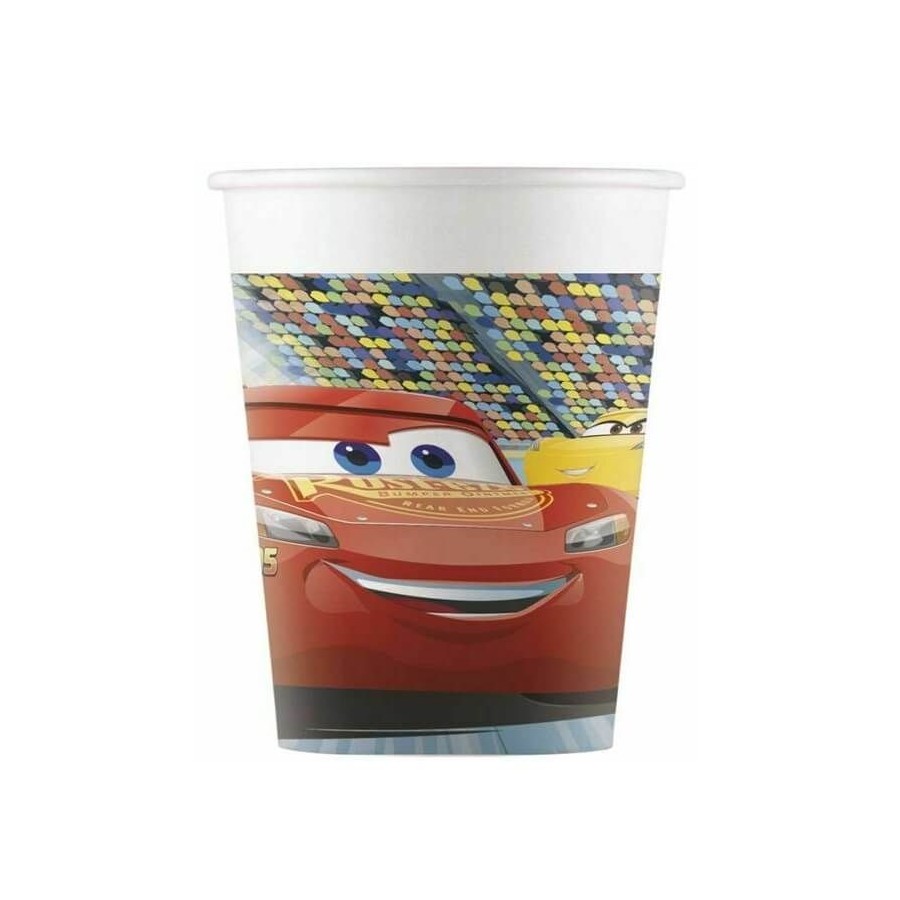 8 Gobelets en carton Cars 3™ 200 ml