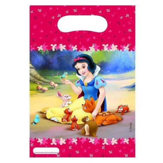 6 pochettes cadeaux Blanche Neige