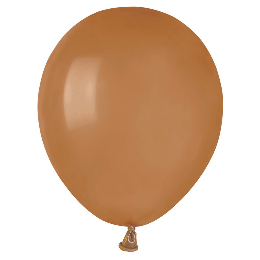 10 ballons gonflables moka brun 28 cm