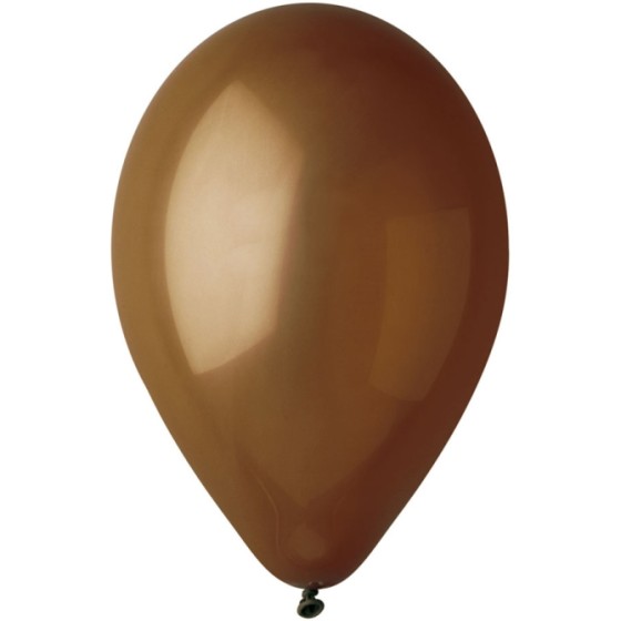 10 ballons marrons 28 cm