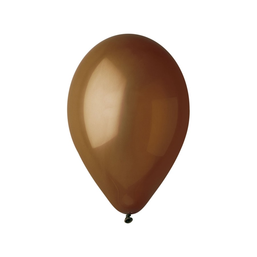 10 ballons marrons 28 cm