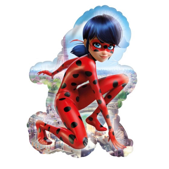 Grand ballon Miraculous Ladybug hélium 86 cm x 55 cm