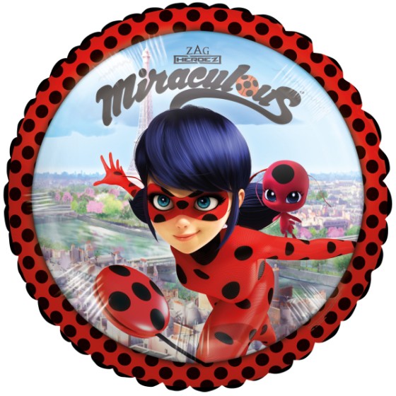 Ballon hélium Miraculous Ladybug 43 cm