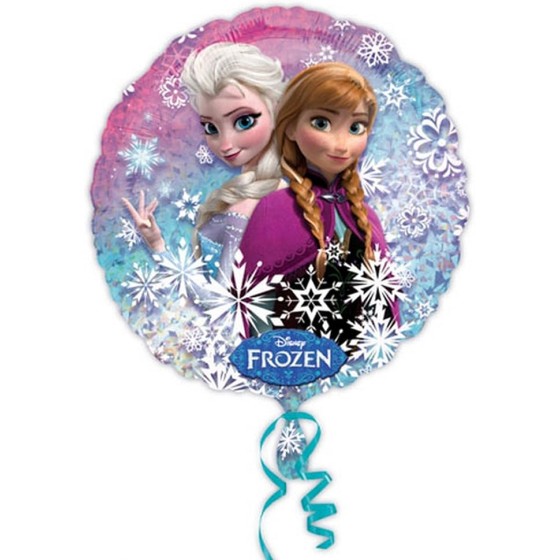 Ballon Aluminium Hélium rond Frozen 45 cm
